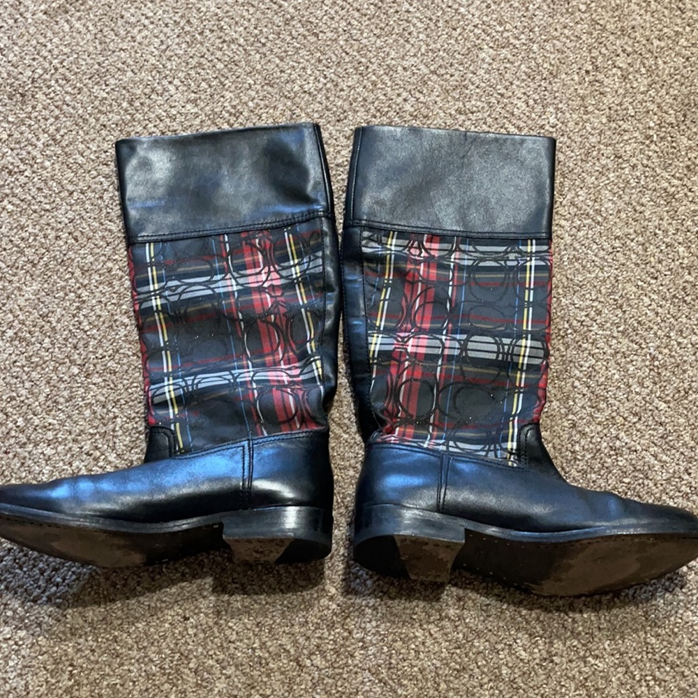Coach Tartan Chrissi Boots - Picture 3 of 12